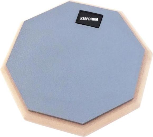 Actual product image keepdrum DP-GY8 Practice Pad Grey with Pad Stand