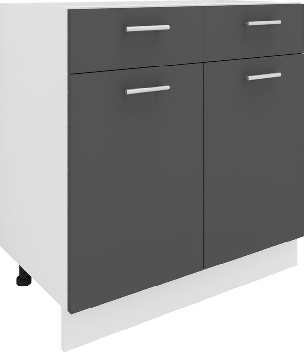 Image du produit VCM Armoire de cuisine Largeur 80 cm Tiroir Meuble bas de cuisine Esilo (80 x 46 x 82 cm)