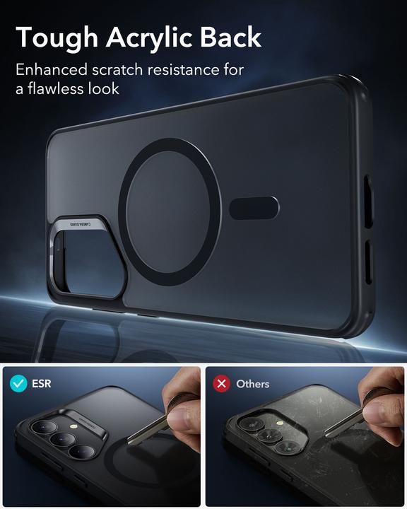 Actual product image ESR - Classic Hybrid HaloLock - Samsung Galaxy S25 Plus - Frosted Black (Samsung Galaxy S25)