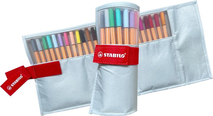 Produktbild STABILO Tintenfeinschreiber point 88 Rollerset Pastell (25x)