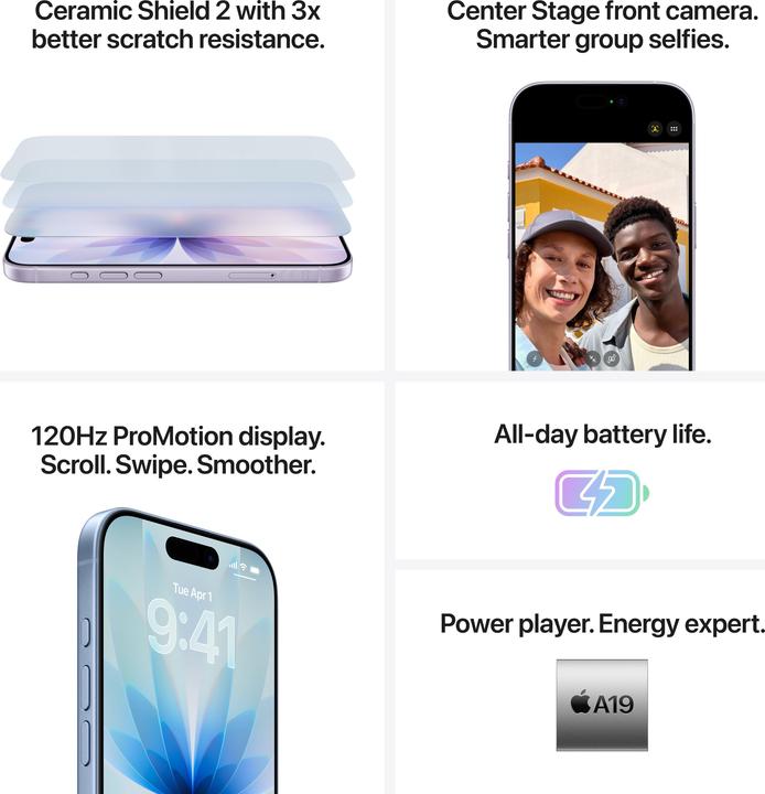 Produktbild Apple iPhone 17 256GB - Sage (256 GB, Sage, 6.30", Dual SIM, 5G)