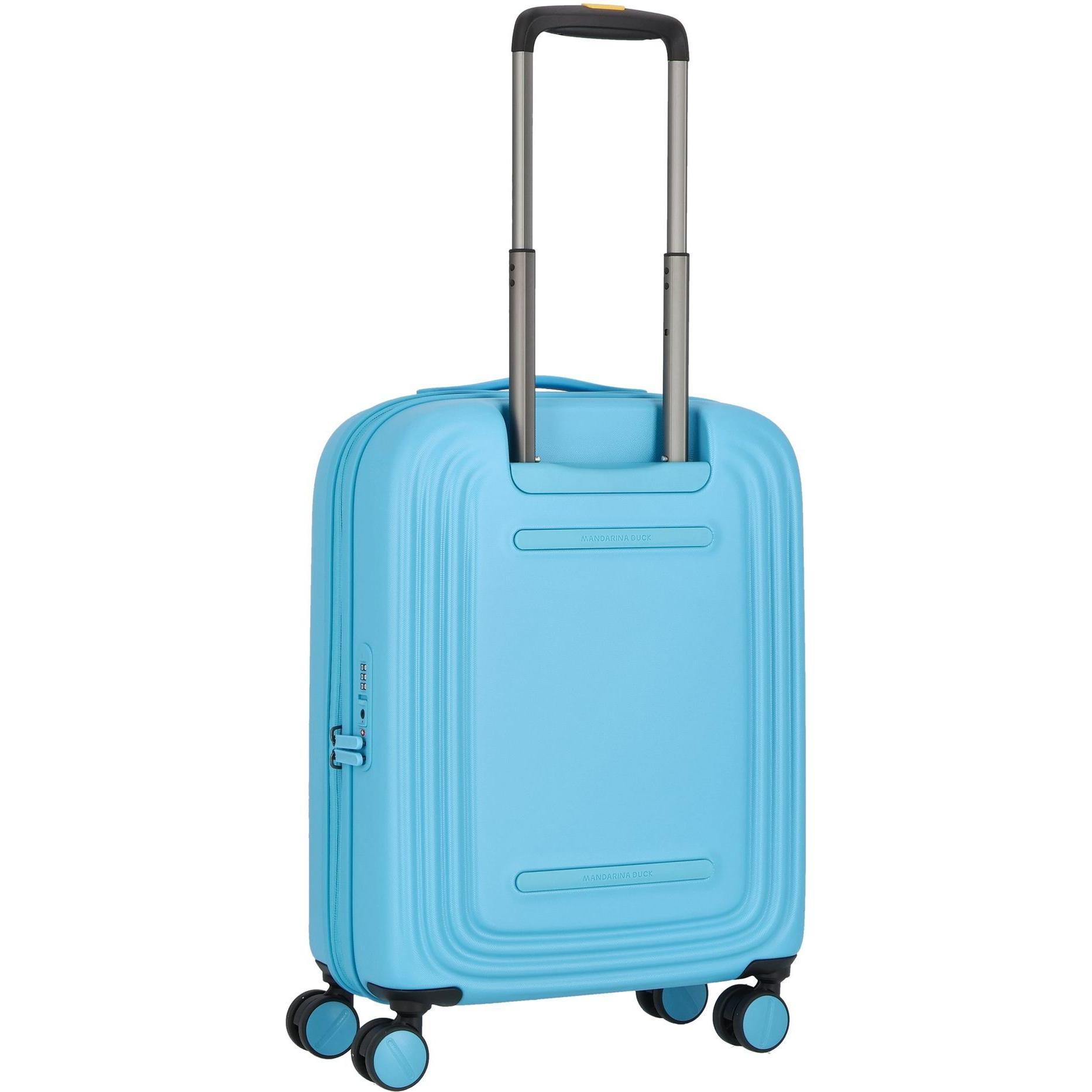 Thumbnail - Mandarina Duck, Koffer, Logoduck + 4 Rollen Kabinentrolley 55 cm, Blau, (40 l, Handgepäck (bis 50l))