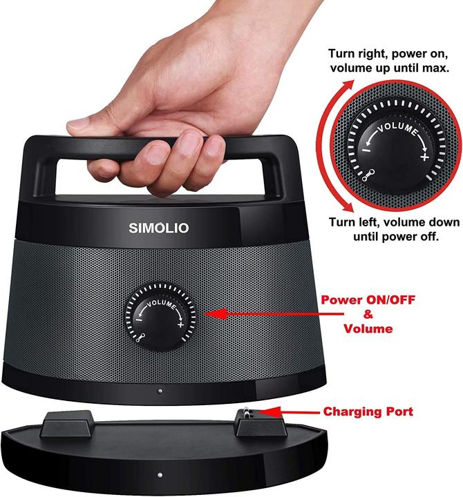 Produktbild Simolio Funklautsprecher für Fernseher Kabellos (Lautsprecher)