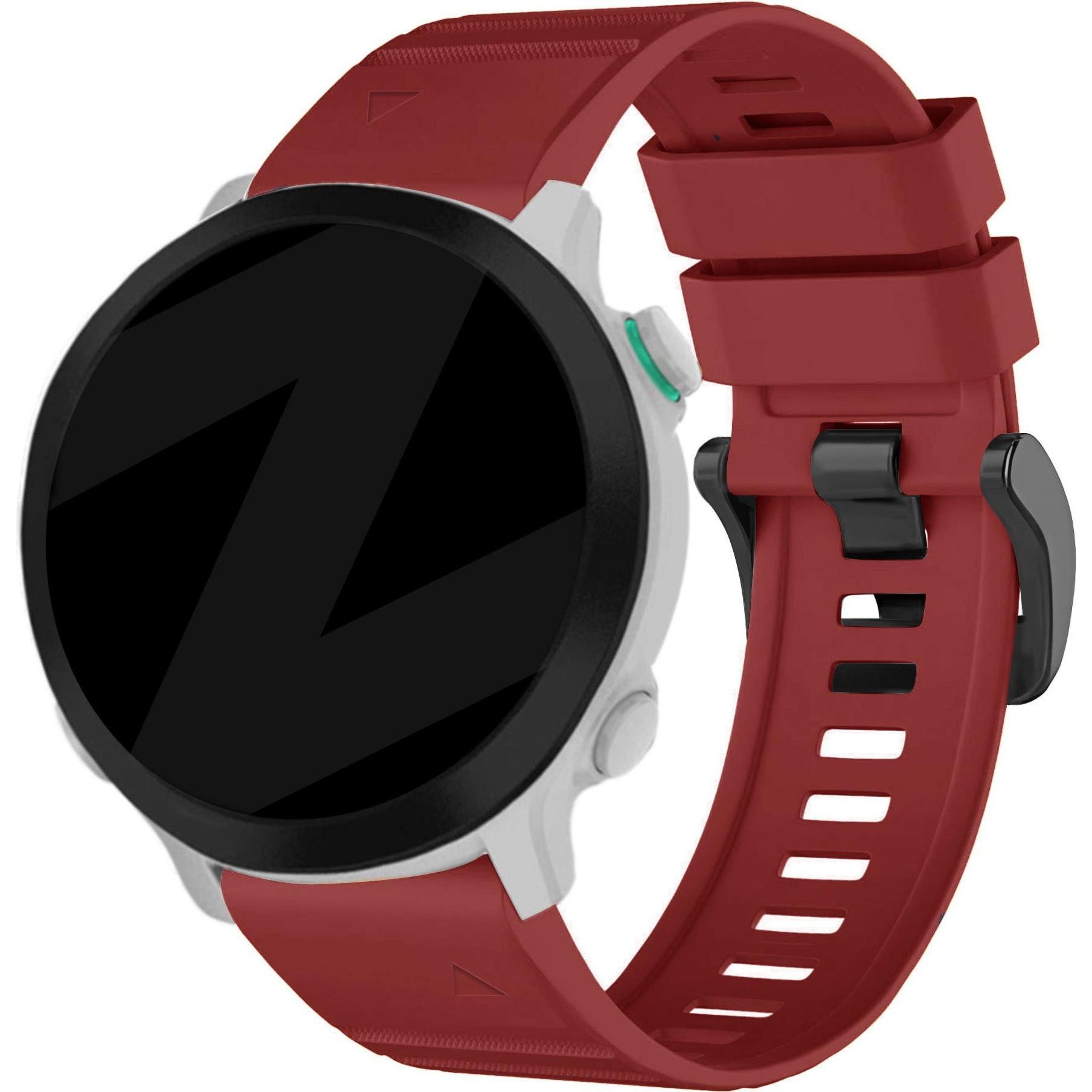 Bandz Silikonarmband (Silikon, fenix 5), Uhrenarmband, Rot