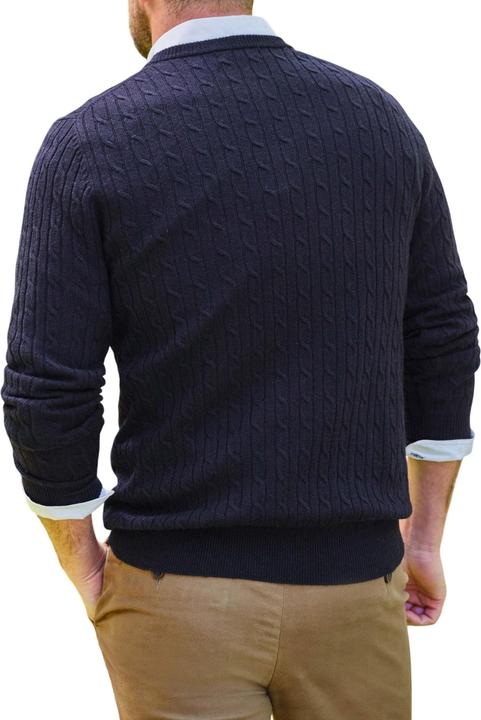 Produktbild Woolovers Kabelstrick Kaschmir Merino Rundhalsausschnitt Pullover (M)