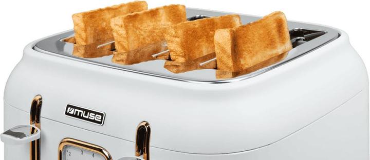 Produktbild Muse MS131 W Edelstahl Toaster weiss