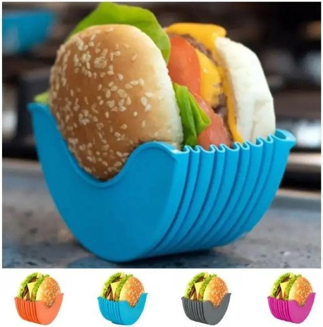 Image du produit MU Classic Porte-hamburgers en silicone Lot de 4