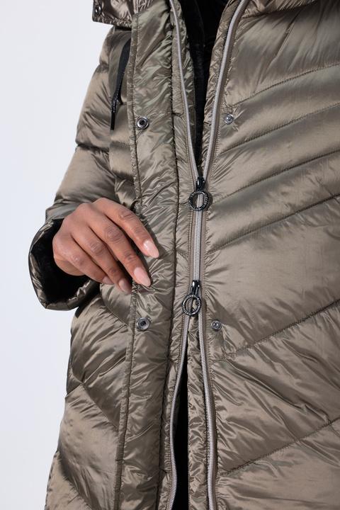 Actual product image Ulla Popken HYPRAR Metallic Quilted Coat