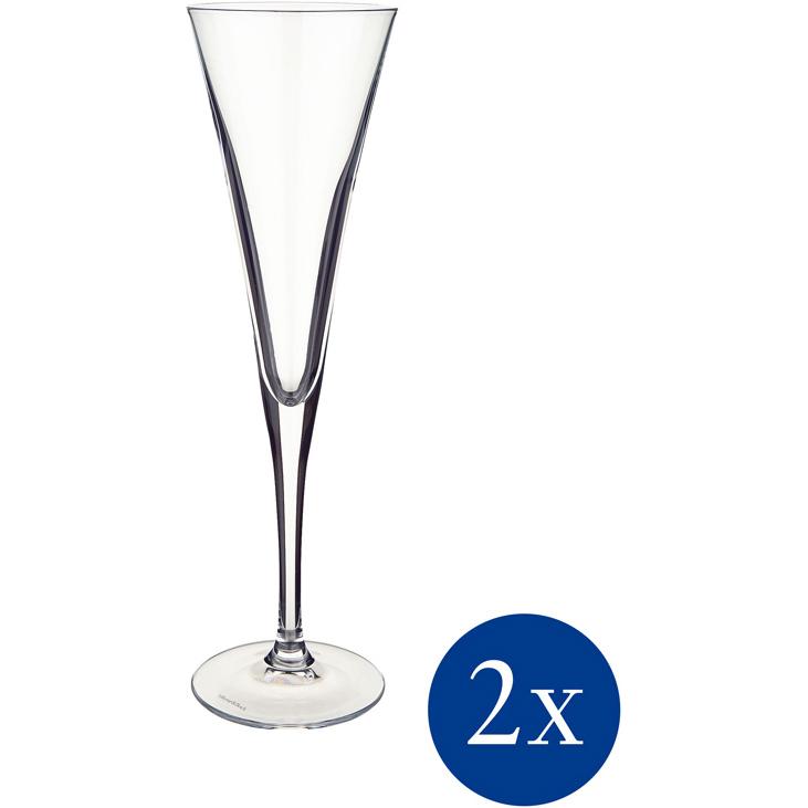 Villeroy & Boch Sektspitze, Set 2tlg. Purismo Special, Weingläser, Transparent