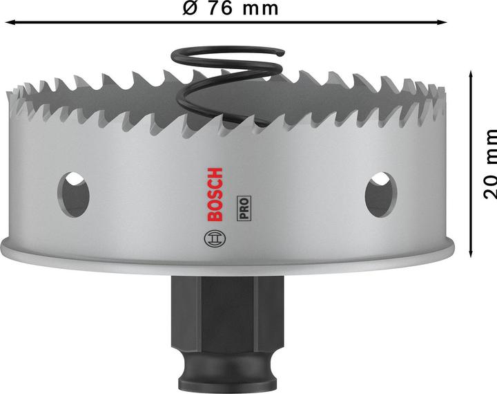 Productafbeelding Bosch Professional Zubehör PRO Plaatmetaal PC Plus gatenzaag, 76 mm (76 mm)