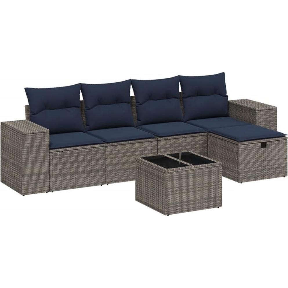 VidaXL, Gartenlounge, 10-tlg. Garten-Lounge-Set mit Kissen