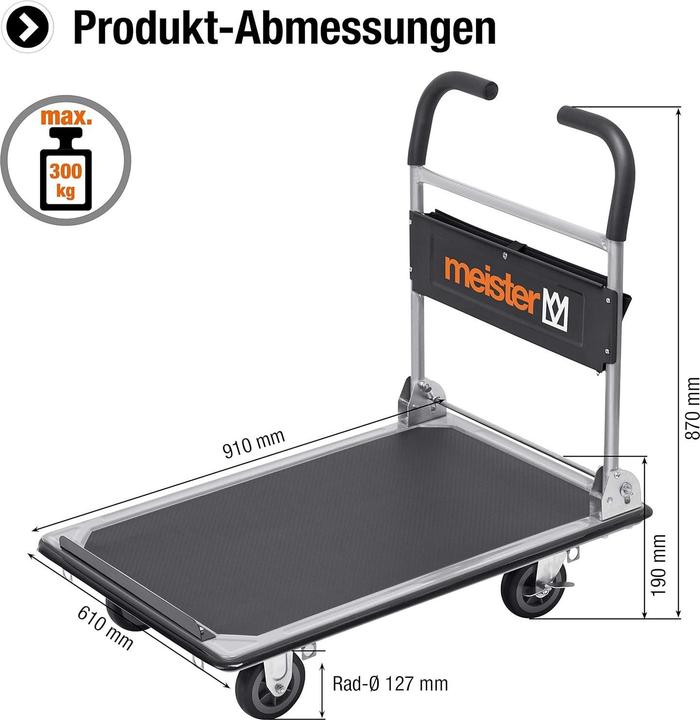Actual product image Meister Platform trolley (300 kg)