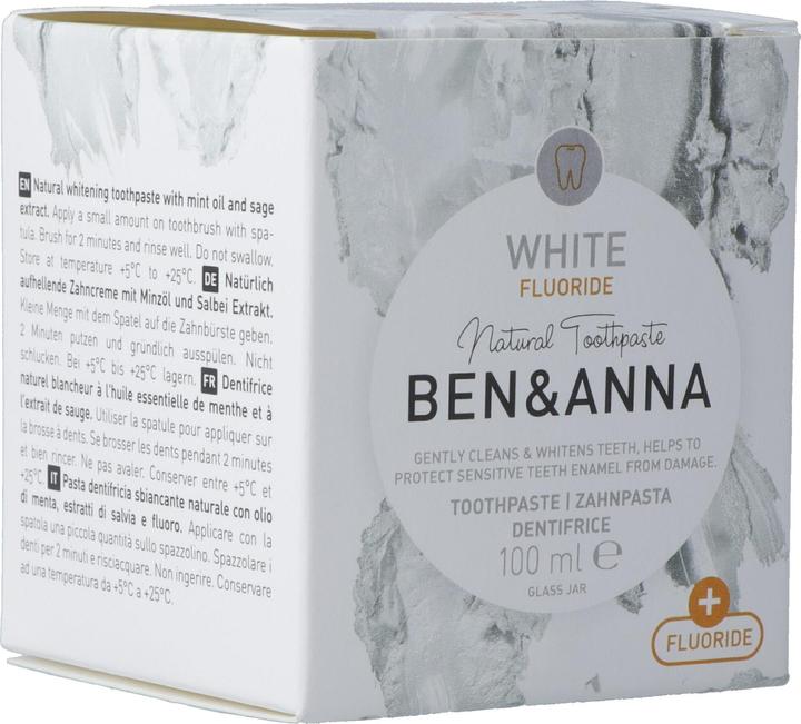 Actual product image Ben & Anna Toothpaste Fluoride White (100 ml)