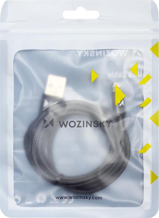 Actual product image Wozinsky cable USB - Lightning 2,4A 1m black (WUC-L1B) (1 m)