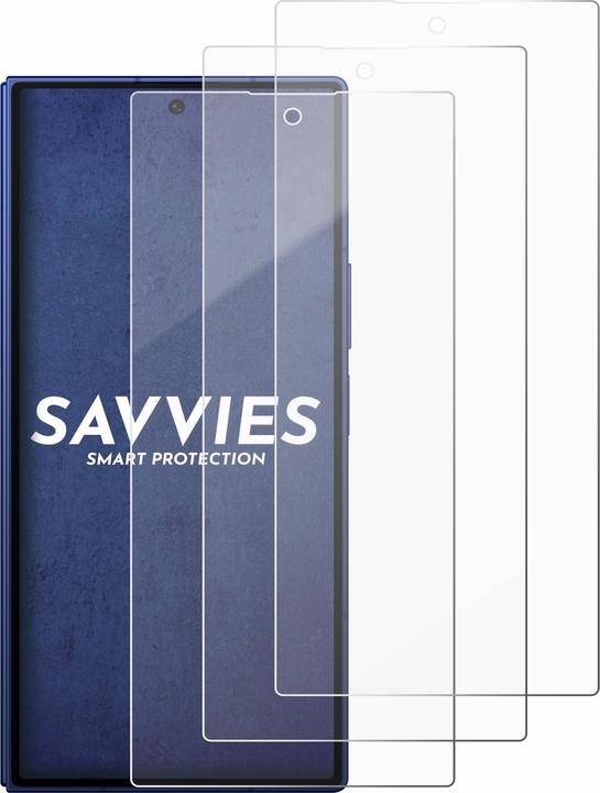 Produktbild Savvies Panzer Schutzglas für Samsung Galaxy Z Fold 7 Schutzfolie Displayschutz Display Schutz Glas Folie (3 Stk., Samsung Galaxy Z Fold7)