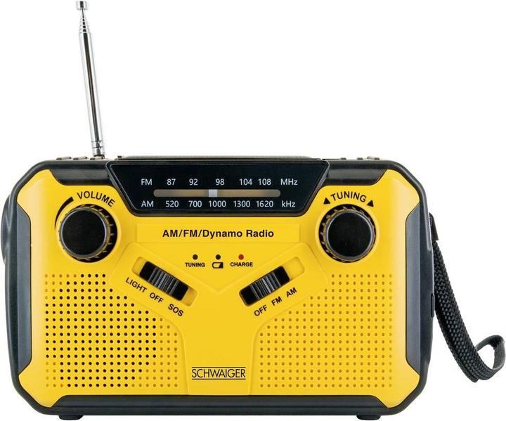 Produktbild Schwaiger Solar-Kurbelradio mit LED Leuchte (AM, FM)