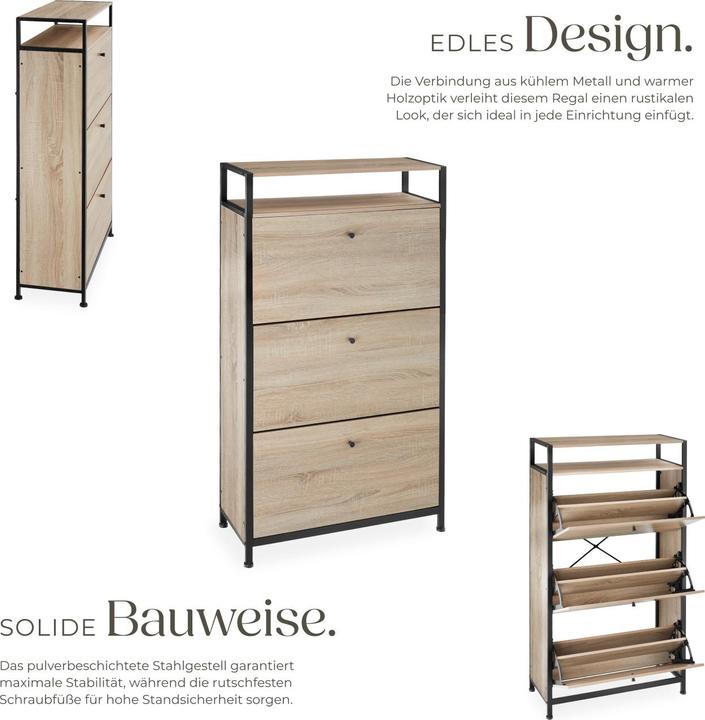 Immagine prodotto tectake Portascarpe (32 x 61 x 130 cm)