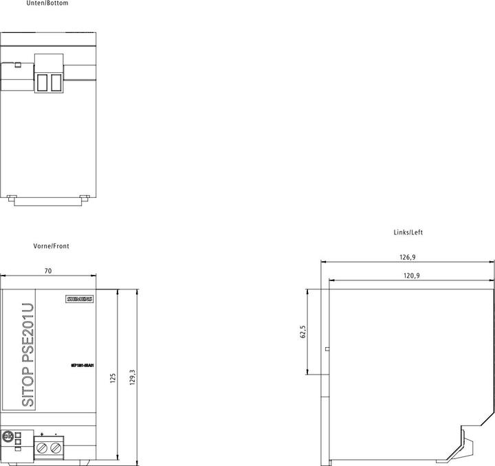 Produktbild Siemens SITOP modular Puffermodul (960 VA, 960 W)
