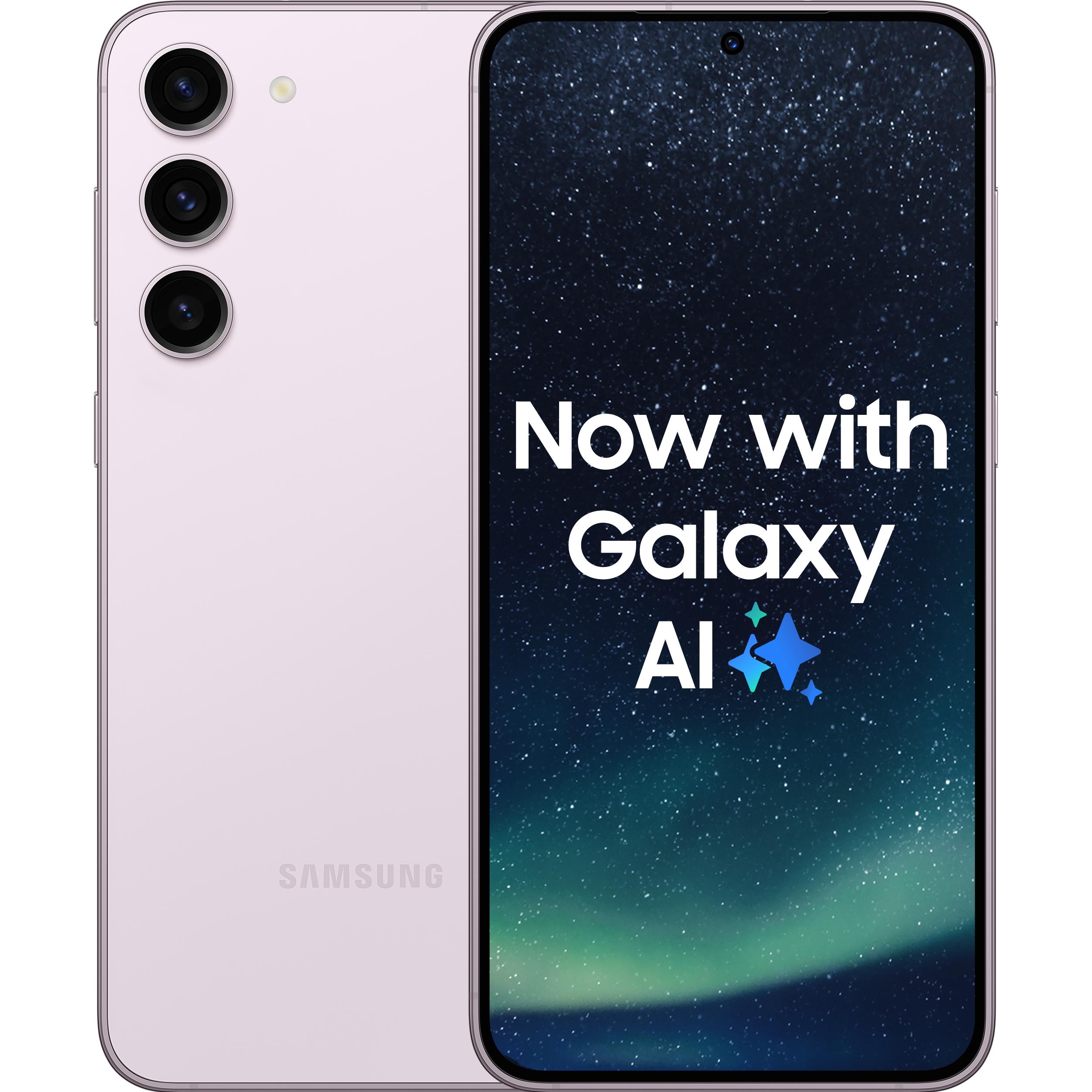 Samsung Galaxy S23+ (512 GB, Lavender, 6.60", SIM + eSIM, 5G), Smartphone, Violett