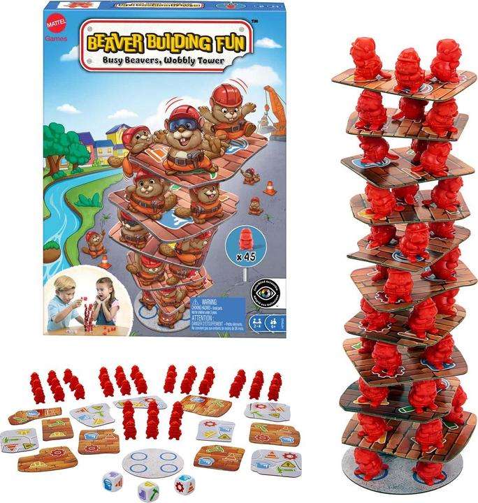 Actual product image Mattel Games Beaver building fun (German, Multilingual, 2 - 6 Players)