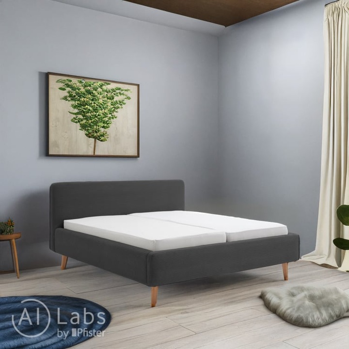 Immagine prodotto Meise Möbel Letto imbottito Mattis con rete (160 x 200 cm)