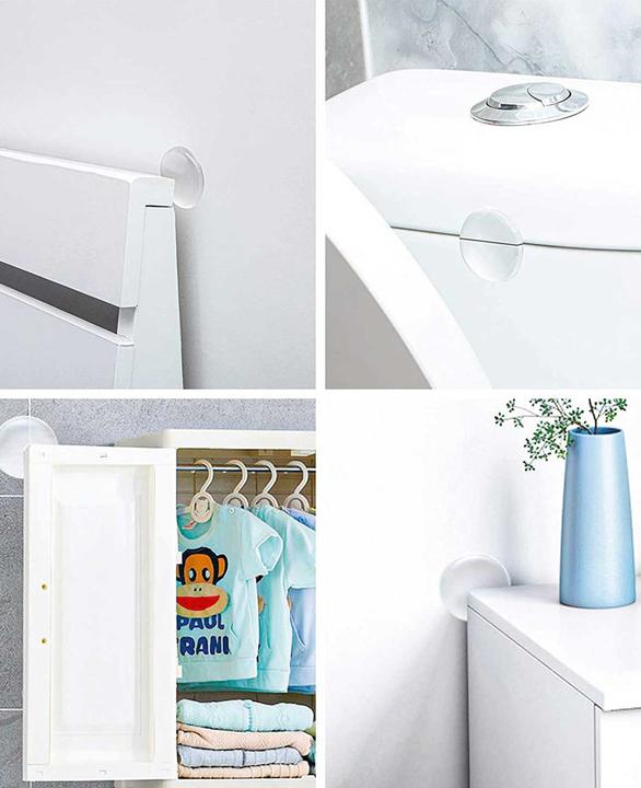 Image du produit Werkstein Butoirs de porte ronds et plats (6 pièce(s), Ø 4 cm)