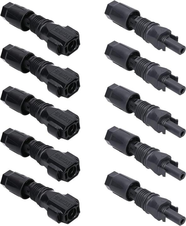 Produktbild Kalitec Phoenix Contact Sunclix Solarstecker 5 Paar I PV-C3M-S 2,5 4 6 Stecker I PV-C3F-S 2,5 4 6 Buchse I S (Solarstecker)