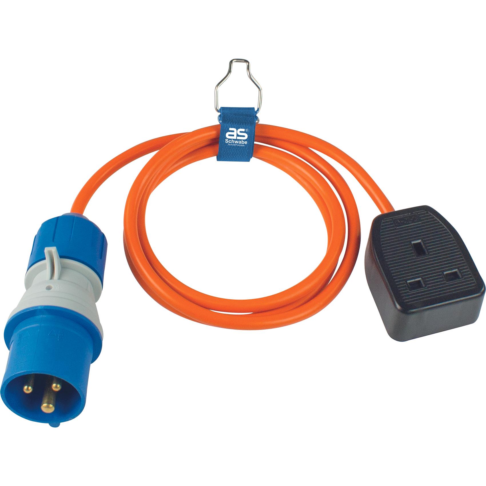 As - Schwabe, Stromadapter, CEE Adapterleitung British Standard BS1363 (CEE 7/3, BS 1363)