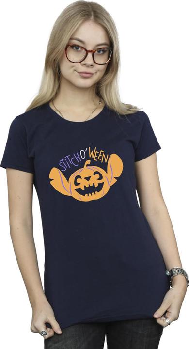 Actual product image Lilo & Stitch Womens/Ladies Stitch O Ween Cotton T-Shirt (L)
