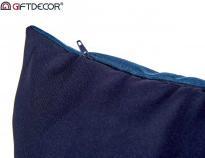 Produktbild Giftdecor Kissen Samt blau 45x45cm (45 x 45 x 13 cm)