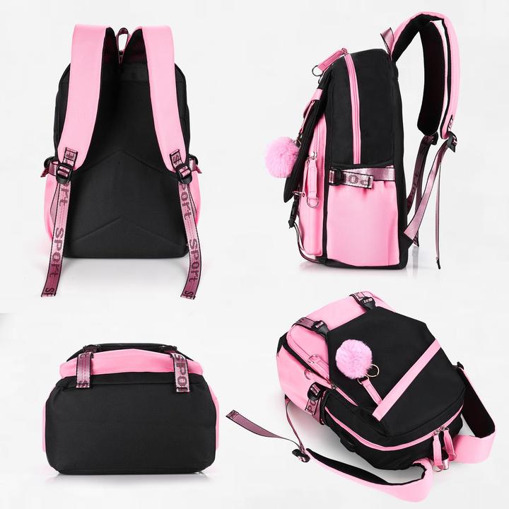 Produktbild Only-Bags.Store Rucksäcke Daypack Schulranzen, Grundschule Mittelschule Tasche Schulranzen Set Federmäppchen