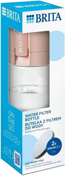 Actual product image Brita Vital Peach 2-disc filter bottle (0.60 l)