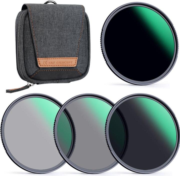 K&F Concept ND Filter Kit ND4/8/64/1000 Nano X 58mm (KF-1631)