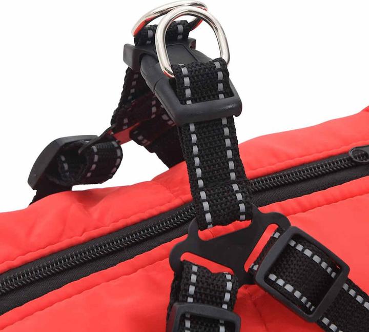 Actual product image vidaXL Dog coat with harness Waterproof Reflective (52, Dog coat)