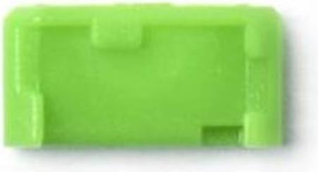 Actual product image Smart Keeper Mini USB-B Micro Port Blocker green 10 pcs.