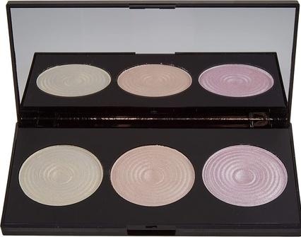 Makeup Revolution Highlighting Powder Palette (Rose, Beige, Purple, Highlighter, 15 g)