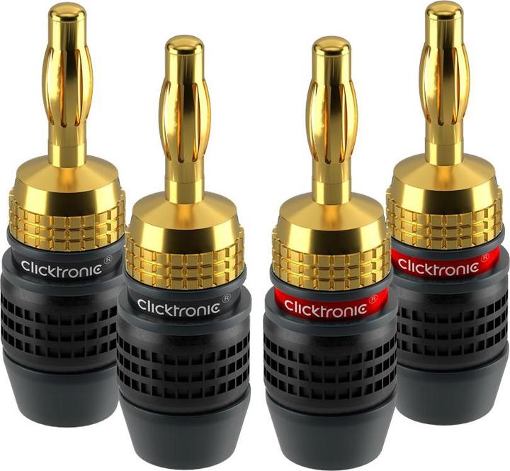 Produktbild clicktronic Bananen-Stecker SimpleLock