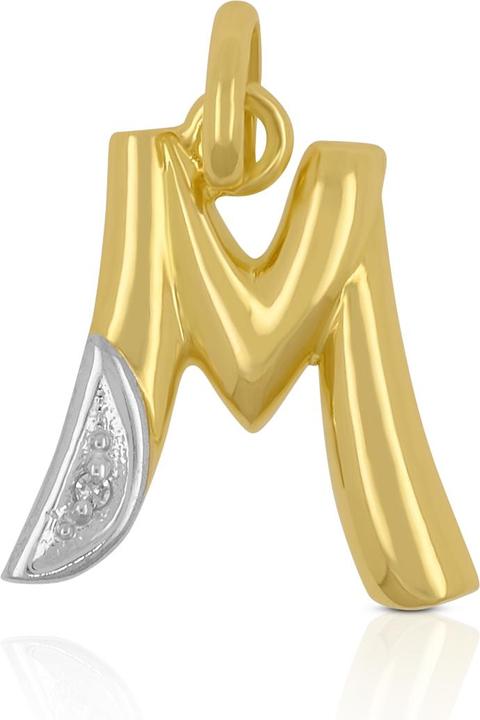 Muau Buchstabe (750, Weissgold, 18K Gelbgold)