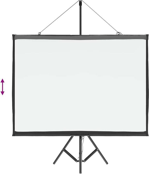 Actual product image vidaXL Projector screen with tripod 60 inch 4:3 projection screen Screen (60", 4:3)