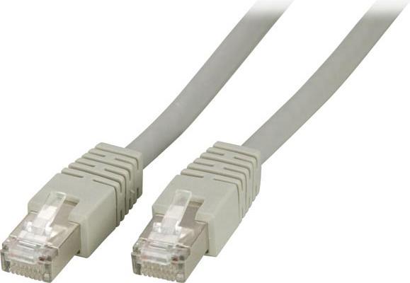 Image du produit Deltaco Câble patch S/FTP Cat6 LSZH 0.5m gris (S/FTP, CAT6, 0.50 m)