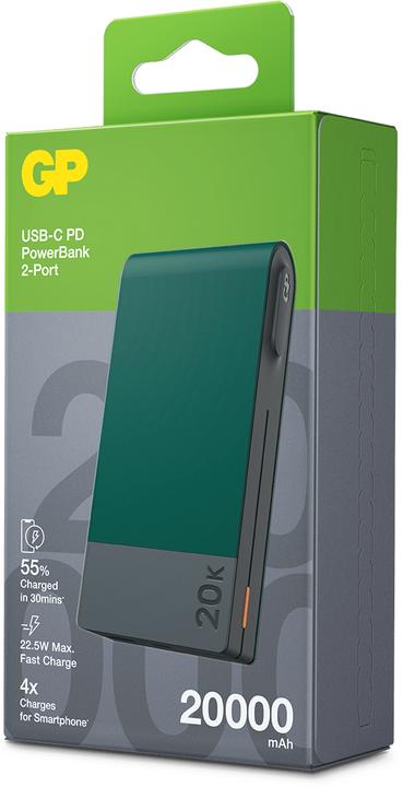 Actual product image GP Batteries GP M2 Series PowerBank (20000 mAh, 22.50 W, 74 Wh)