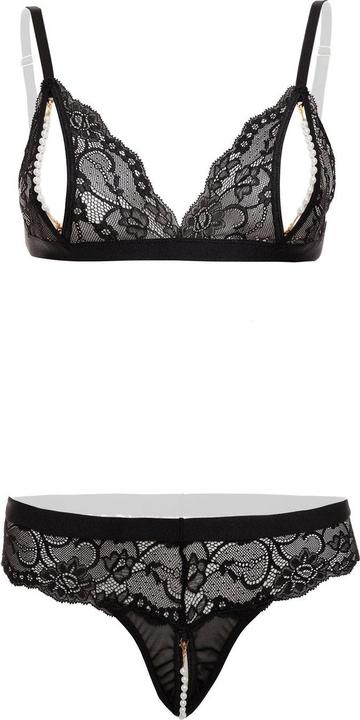 Produktbild Christine Le Duc Perlen und SpitzenBHSet Mea Schwarz (L, XL)