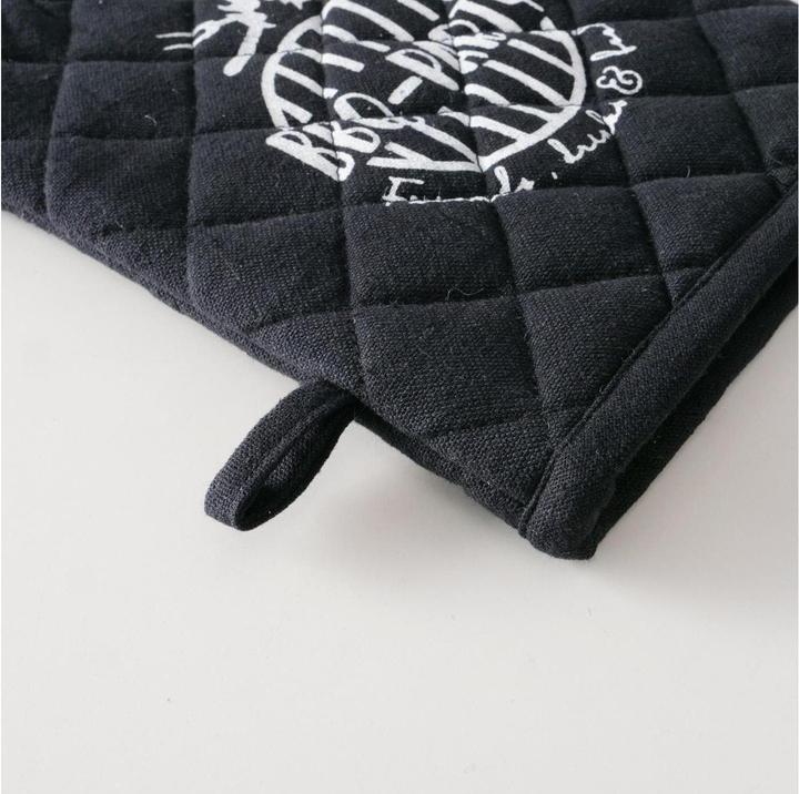 Immagine prodotto Boltze Home Boltze Küchenhandschuh BBQ Schwarz, Grösse: Universalgrösse (50% cotone, 50% poliestere)