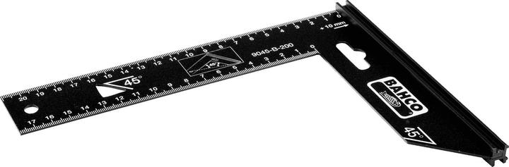 Image du produit Bahco Équerre de précision avec lame en acier 200 mm