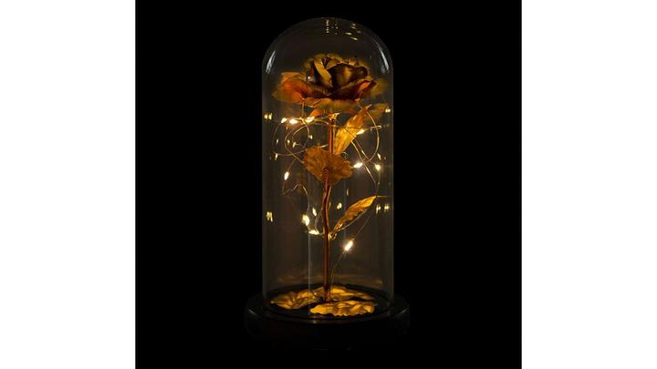 Produktbild TOP Goldrose im Glas (11 cm)