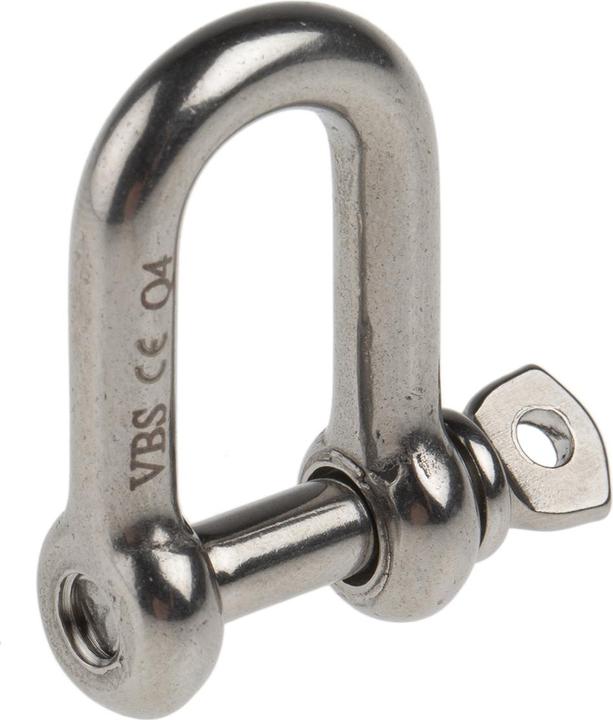 Actual product image RS PRO S/steel D shackle with screw pin,5mm