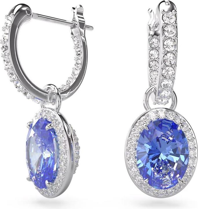 Produktbild Swarovski Constella Drop Ohrhänger Oval Schliff Blau (Metall)