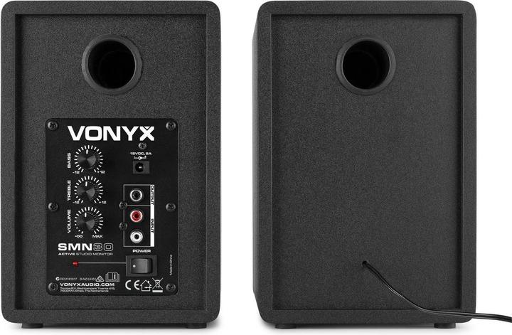 Actual product image Vonyx Studio Monitors SMN30B Pair Black (Active, Pair, 1x 60 W)