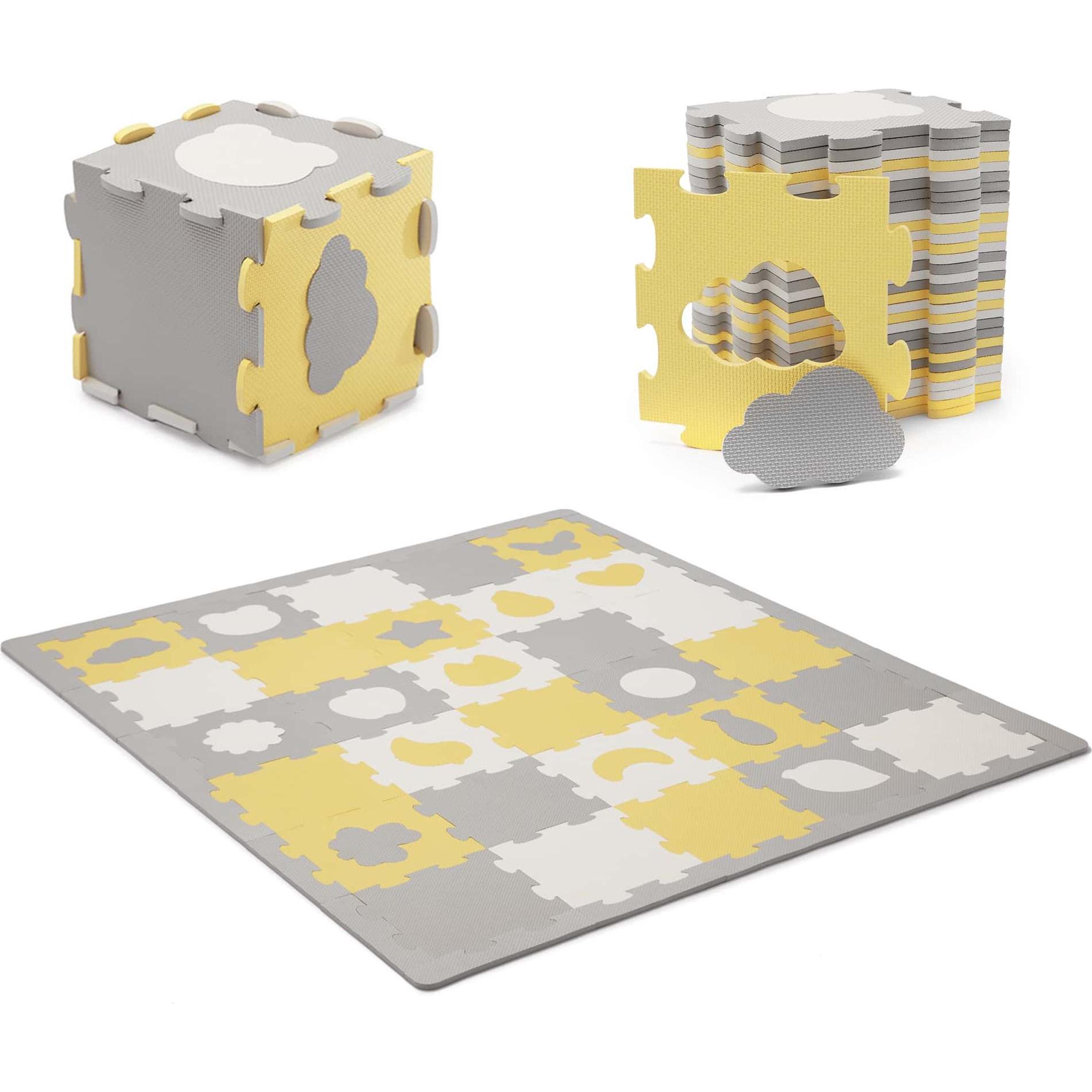 KinderKraft, Spielteppich + Spielmatte, 3D Luno Shapes