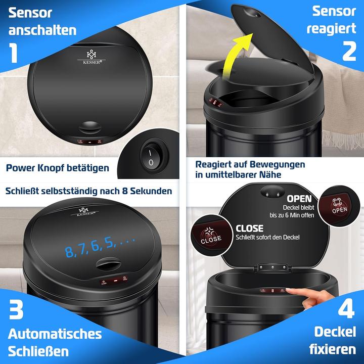 Produktbild Kesser Sensor-Abfalleimer, 40 L (40 l)